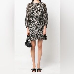 Ba&sh Fiona Belted Floral Mini Dress